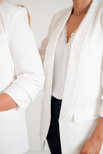 Load image into Gallery viewer, THE KATIE Blazer - Ivory Satin Trim