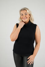 Load image into Gallery viewer, THE PENNY Sleeveless Polo - Black