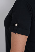 Load image into Gallery viewer, THE BLAKE V Neck T-Shirt - Black