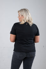 Load image into Gallery viewer, THE BLAKE V Neck T-Shirt - Black