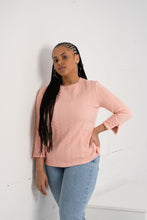 Load image into Gallery viewer, THE LAYLA Long Line Cabled Sweater - CORAL