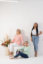 Load image into Gallery viewer, THE LAYLA Long Line Cabled Sweater - MINT