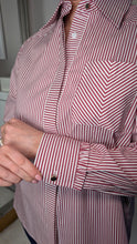 Load image into Gallery viewer, THE SONNY Striped Shirt - Deep Red
