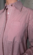 Load image into Gallery viewer, THE SONNY Striped Shirt - Deep Red
