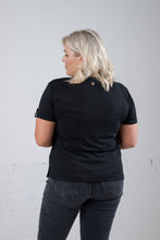 Load image into Gallery viewer, THE BLAKE V Neck T-Shirt - Black
