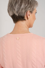 Load image into Gallery viewer, THE LAYLA Long Line Cabled Sweater - CORAL

